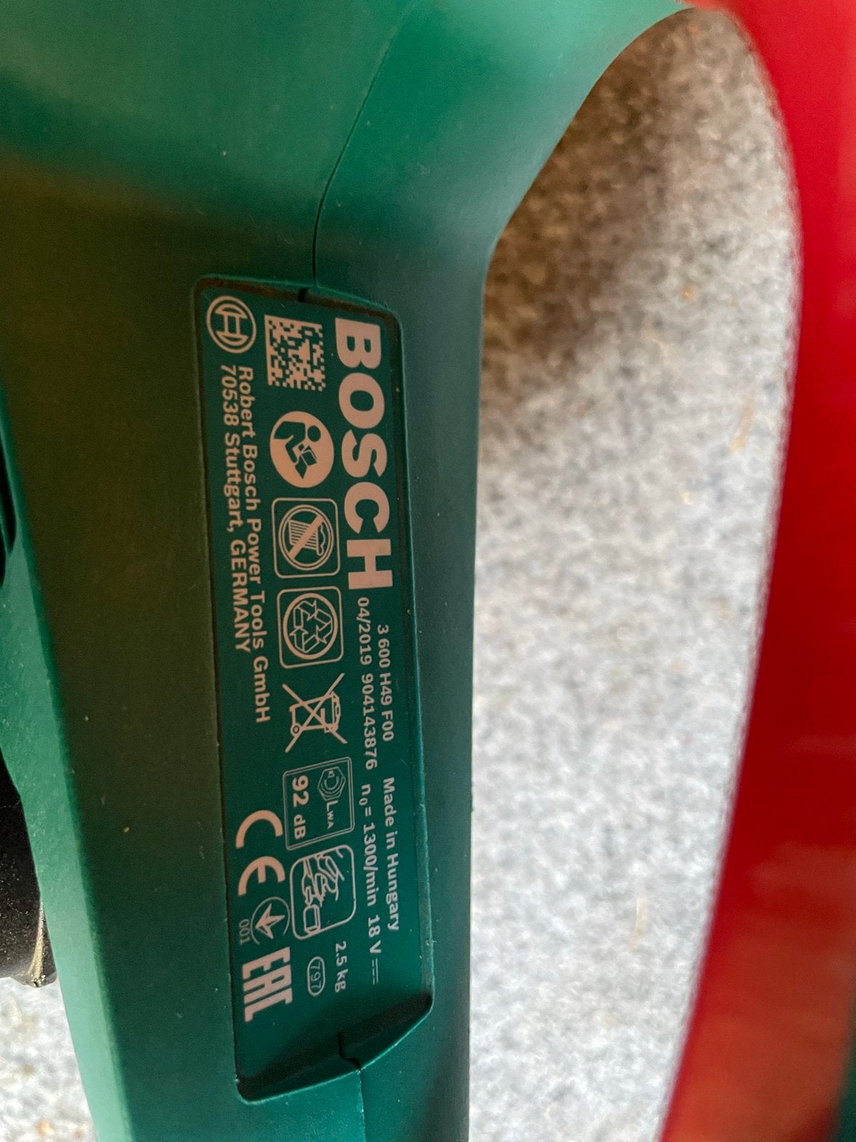 Bosch AHS 50-20 LI Heggenschaar met Accu en Lader, Ophalen, Gebruikt, Accu