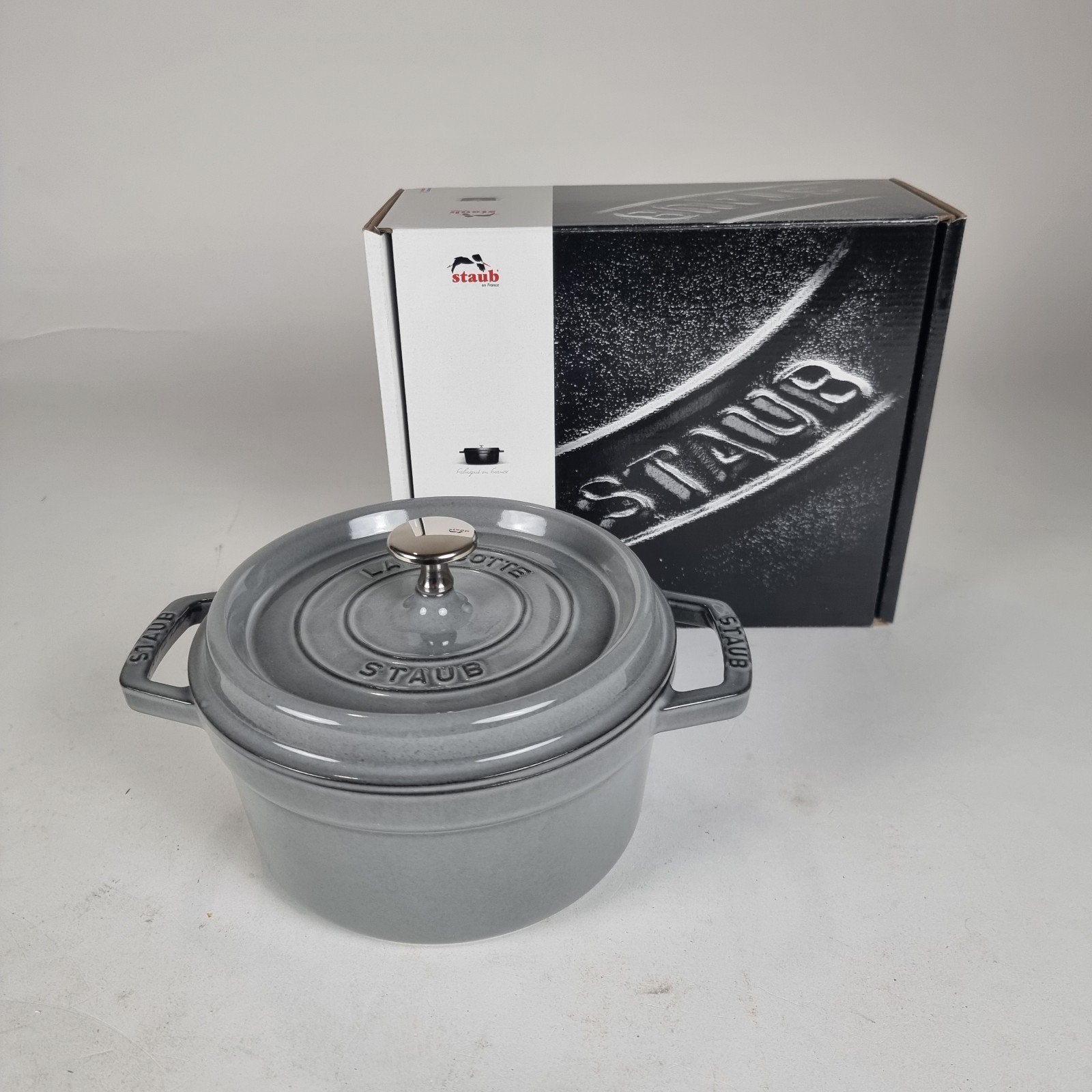 Staub Braadpan Ø 20 cm 2,2 L grafietgrijs, Ophalen, Nieuw, Overige merken, Braadpan