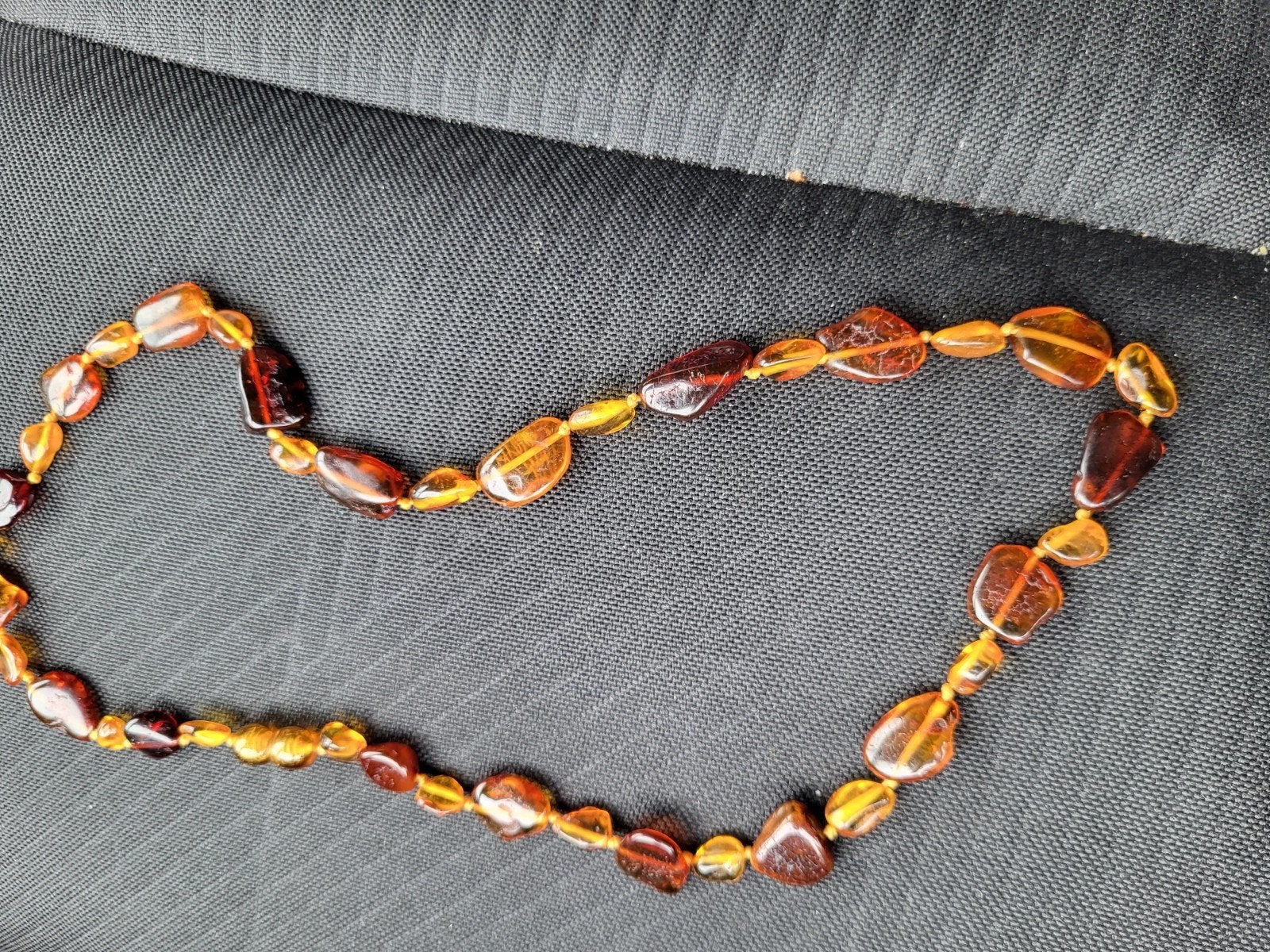 Unieke Barnsteen Ketting - Natuurlijke Schoonheid, Sieraden, Tassen en Uiterlijk, Kettingen, Oranje, Ophalen of Verzenden, Zo goed als nieuw