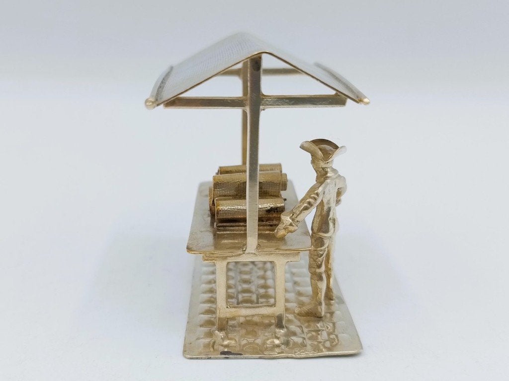 Zilveren miniatuur stoffenkraam, Lesener Amsterdam B.V. ca, Verzenden, Zilver