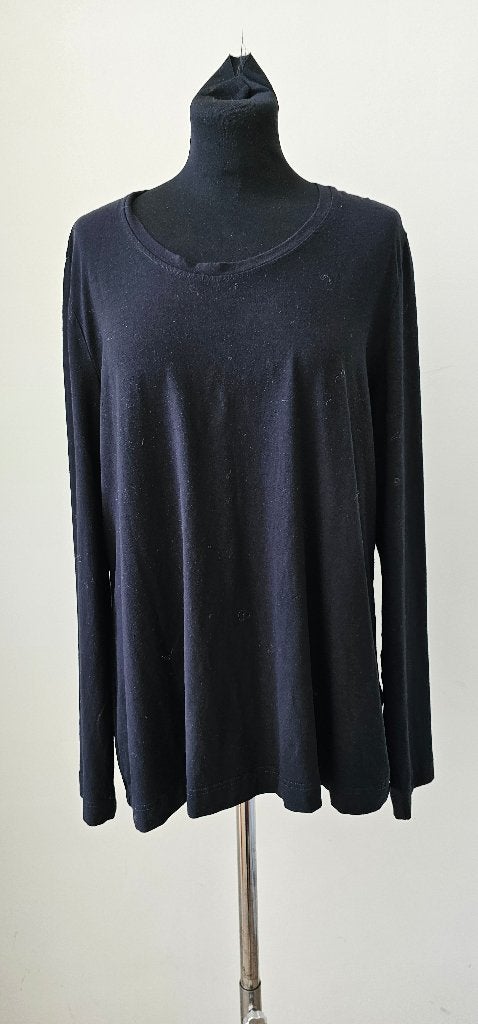 Zwarte oska longsleve / top maat 44 (26), AKKA, Zwart, Gedragen, Shirt of Top