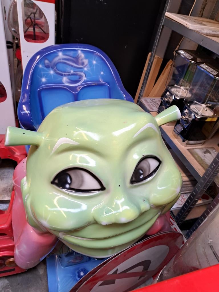 Kiddyride Shrek - Muntje erin en rijden maar!, Verzamelen, Ophalen, Gebruikt