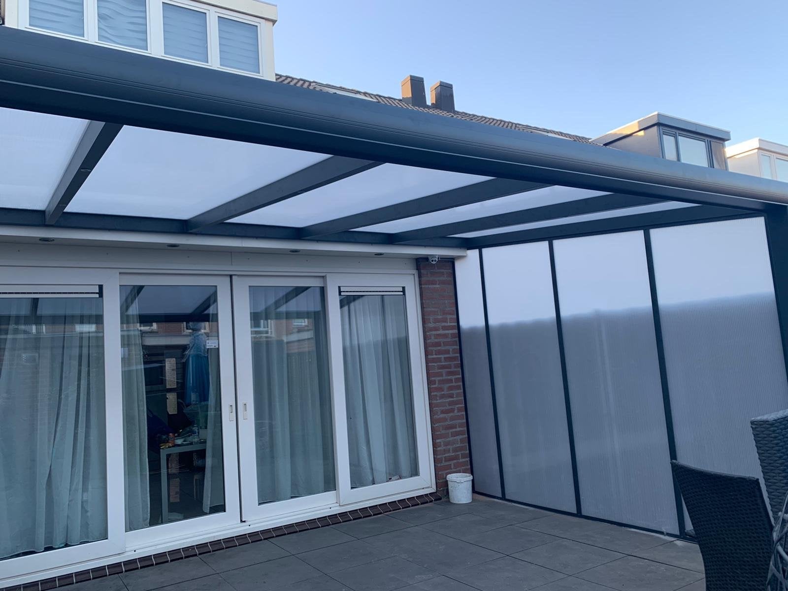 Moderne Veranda/Terrasoverkapping met Zijwanden, Tuin en Terras, Overkappingen, Ophalen, Zo goed als nieuw, Veranda