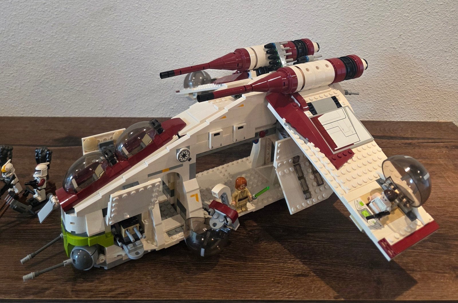 LEGO Star Wars Republic Gunship 75021 met figuren, Ophalen of Verzenden, Gebruikt, Overige merken