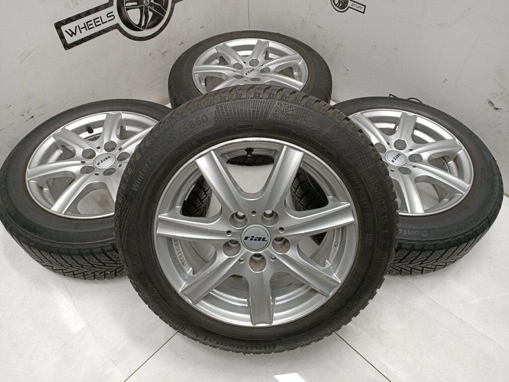 VW Polo 6R lichtmetaal velgen 15"inch 5x100, Auto-onderdelen, Ophalen, Gebruikt, 15 inch, Banden en Velgen