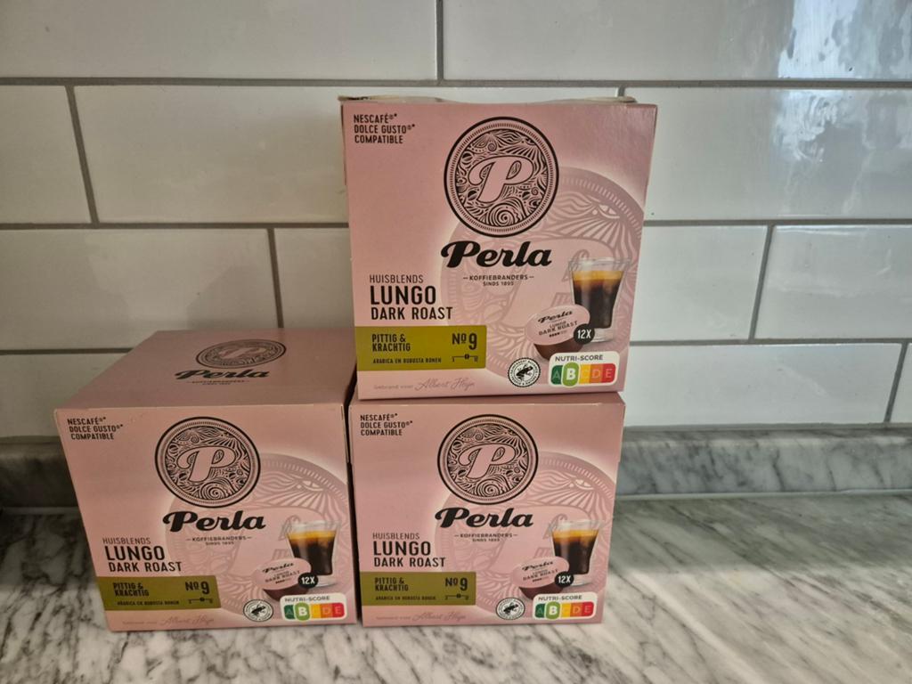 Perla Huisblends Lungo Dark Roast Dolce Gusto Compatible, Koffiepads en cups, Overige modellen, 10 kopjes of meer, Nieuw