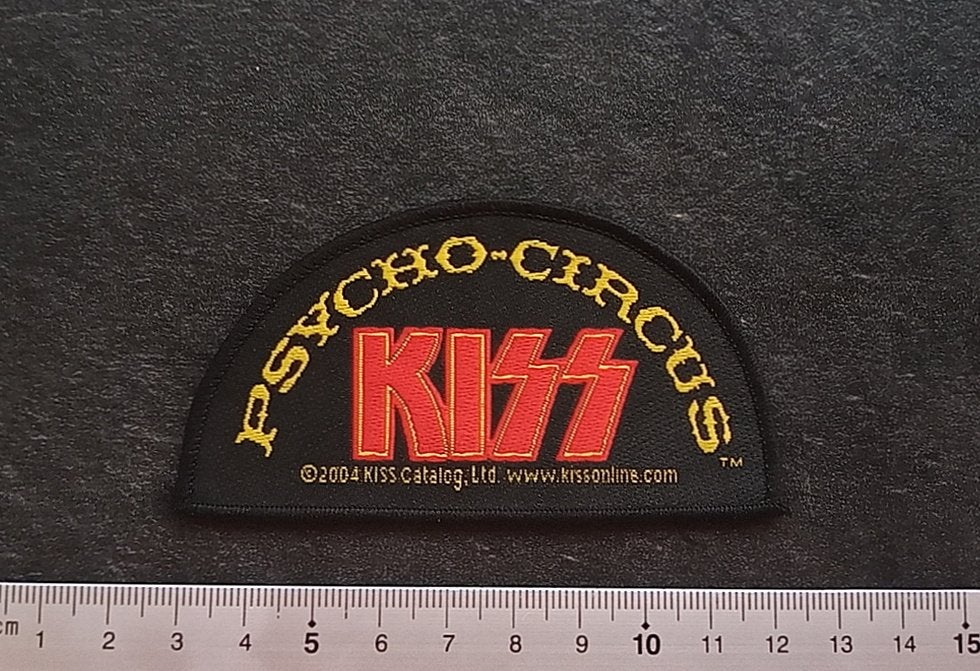 Kiss vrij zeldzame Psycho circus 2004 vintage patch 67, Ophalen of Verzenden, Nieuw, Kleding