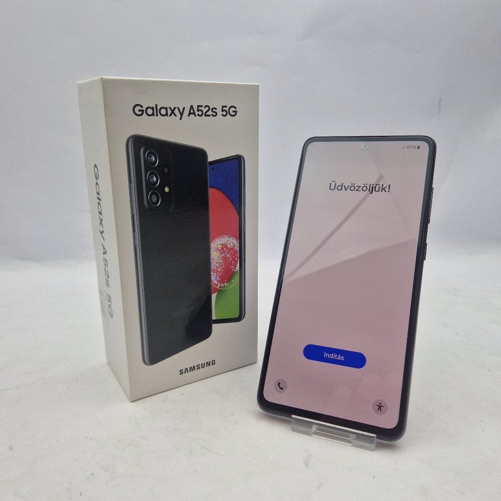 Samsung Galaxy A52s 5G 128GB || Android 14 || Nu €129,99, Zwart, Touchscreen, Ophalen of Verzenden, Zo goed als nieuw