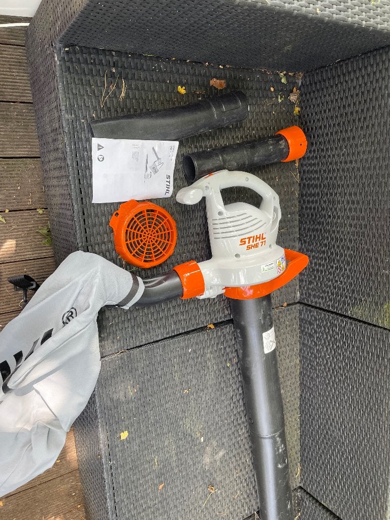 Electrische Bladzuiger van Stihl, Tuin en Terras, Bladblazers, Zo goed als nieuw, Handgedragen, Elektrisch, Met opvangzak, Ophalen of Verzenden