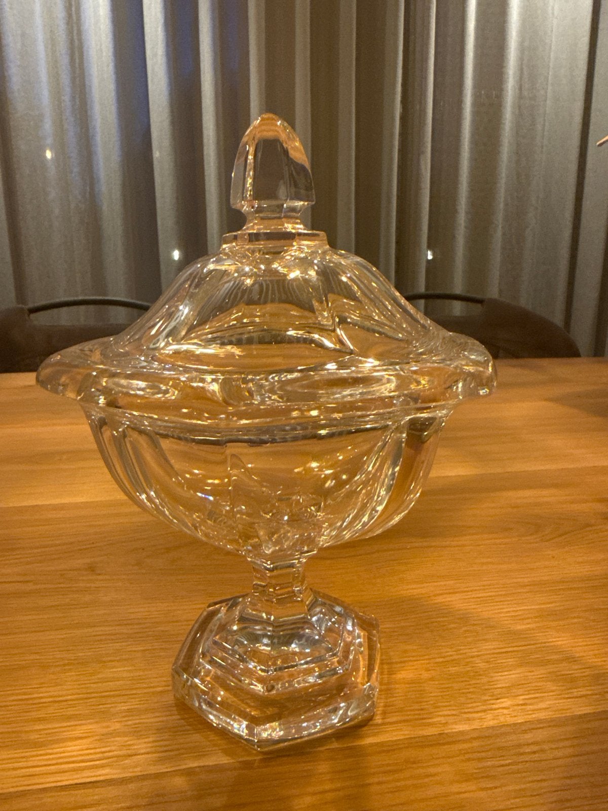 Elegante Kristallen Bonbonnière met Deksel, Antiek en Kunst, Ophalen