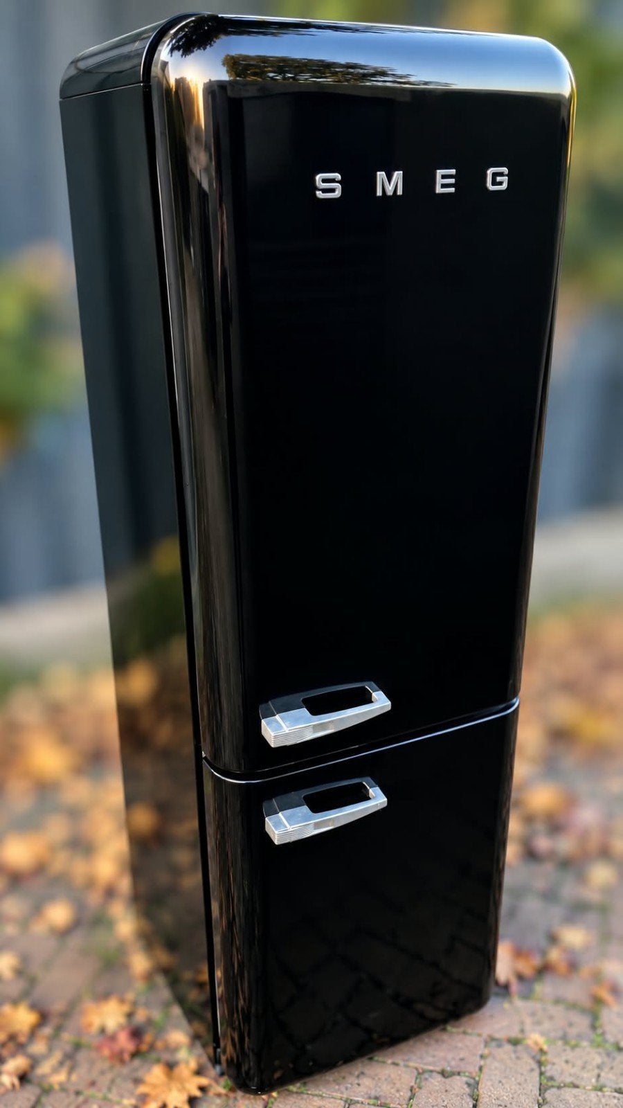 Smeg zwarte koelvriescombinatie A++ jaren 50 model (feb2022)