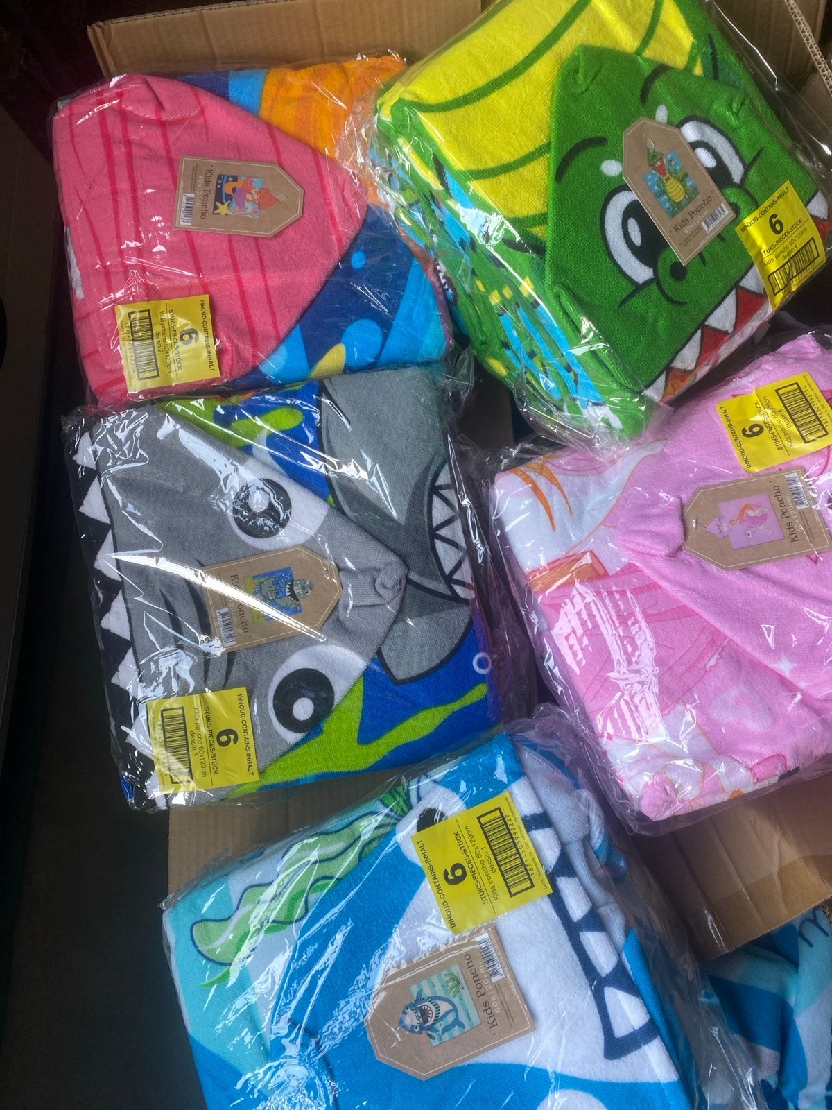 Nieuwe Kinder Strandponcho's - Per Stuk of Partij, Jongen of Meisje, Onbekend, Nieuw, Ophalen of Verzenden
