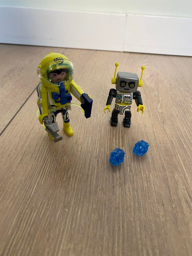 Playmobil duo 9492 astronaut en robot, Ophalen of Verzenden, Gebruikt, Los playmobil