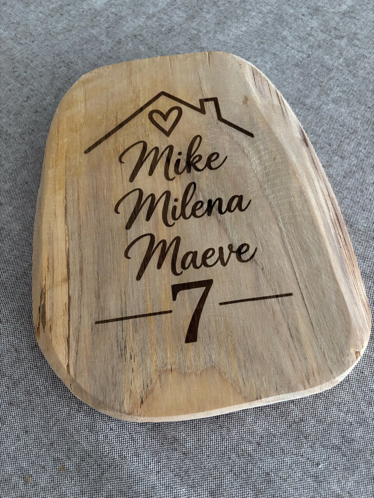 Gepersonaliseerd Naambord Hout - Uniek en Handgemaakt, Hout, Nieuw, Ophalen of Verzenden, Landelijk