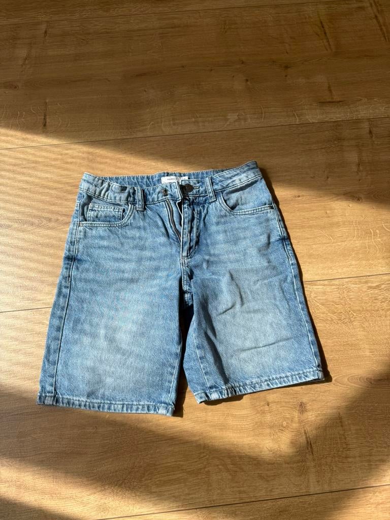 Name it spijkerbroek kort, Ophalen of Verzenden, Zo goed als nieuw, Jongen, Broek