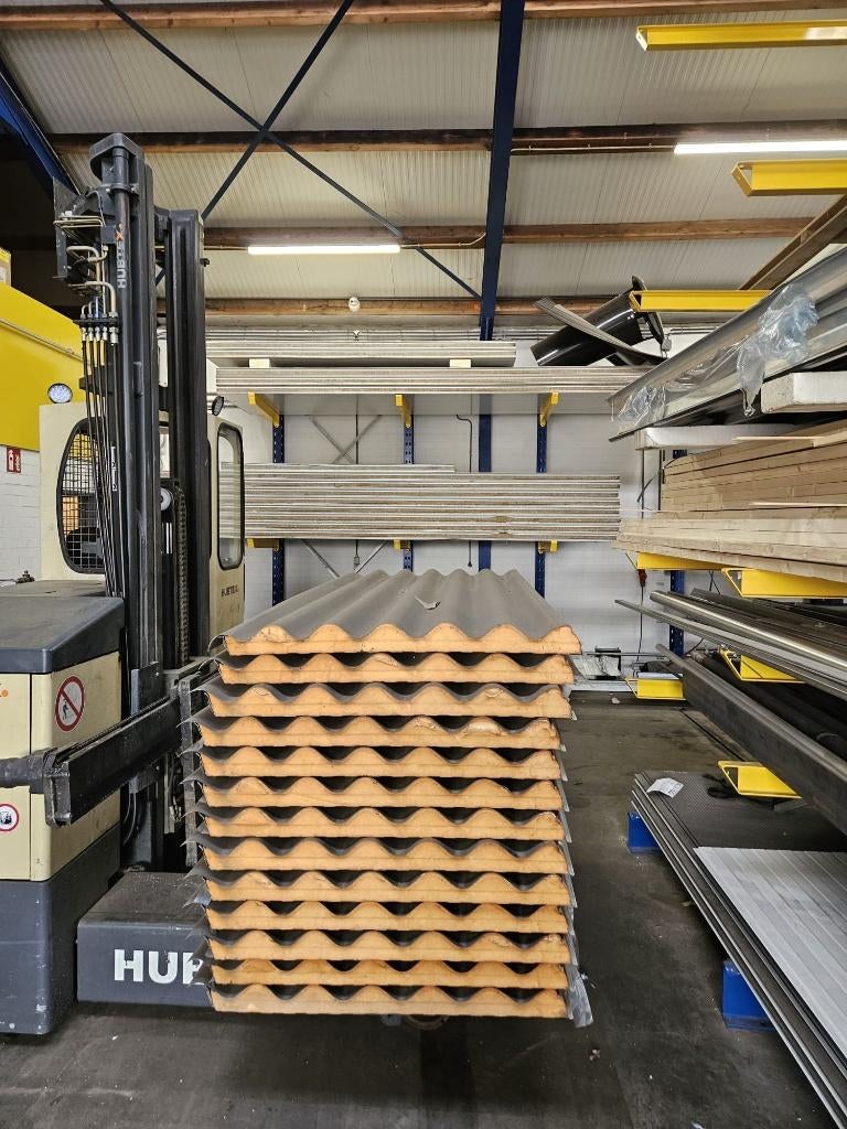 Sandwichpanelen golf profiel antraciet 40mm, Doe-het-zelf en Verbouw, Platen en Panelen, Zo goed als nieuw, Overige materialen