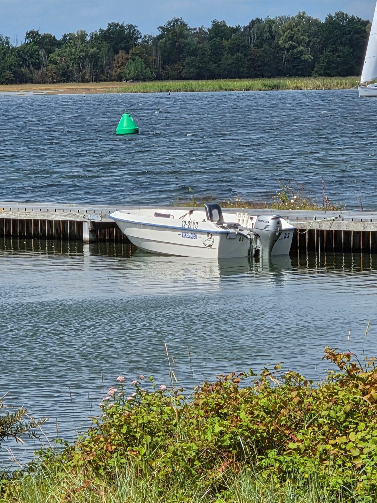 Stabiele askeladden 435 visboot met 20 pk motor en trailer, Watersport en Boten, Benzine, Overige merken, Gebruikt, Buitenboordmotor