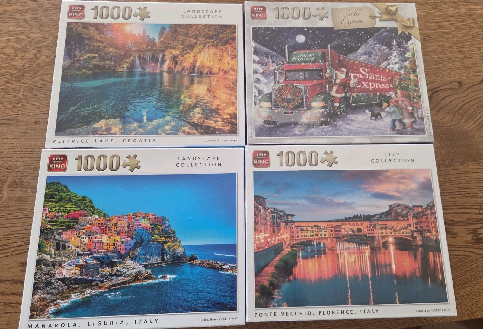 4 nieuwe King legpuzzels van 1000 stukjes, Ophalen, 500 t/m 1500 stukjes, Nieuw, Legpuzzel