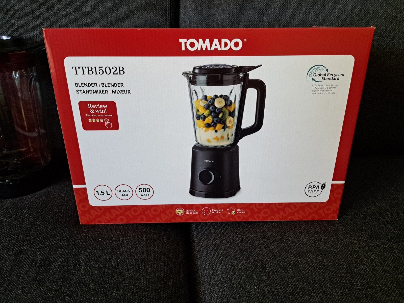 Tomado Blender, gloednieuw/ongebruikt in de doos!, Ophalen of Verzenden, Nieuw, Blender