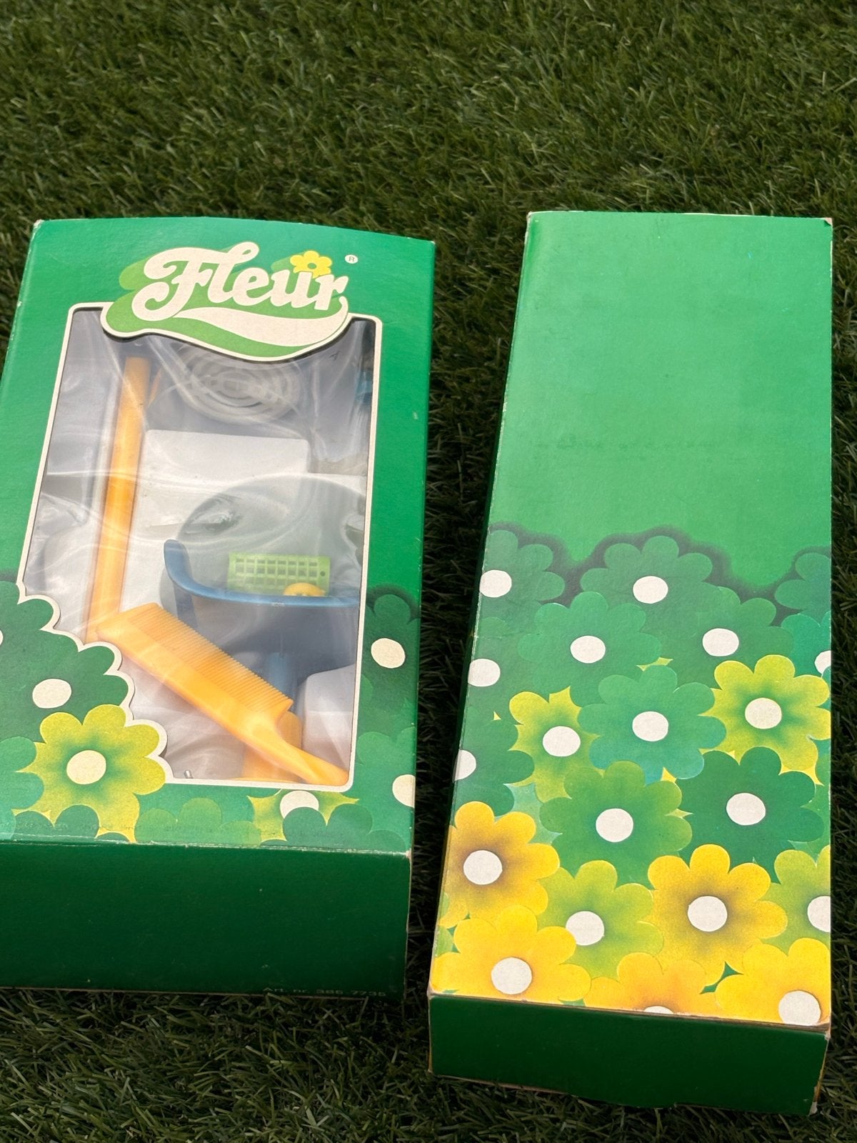 Vintage Fleur poppenaccessoires - haarset in doos, Ophalen of Verzenden, Zo goed als nieuw, Meisje