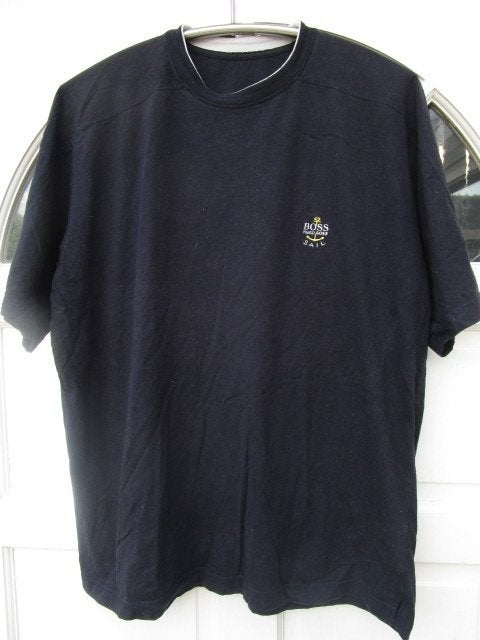 Zwart Hugo Boss shirt, maat ruime L, Kleding | Heren, Ophalen, Maat 52/54 (L), Zwart, Zo goed als nieuw