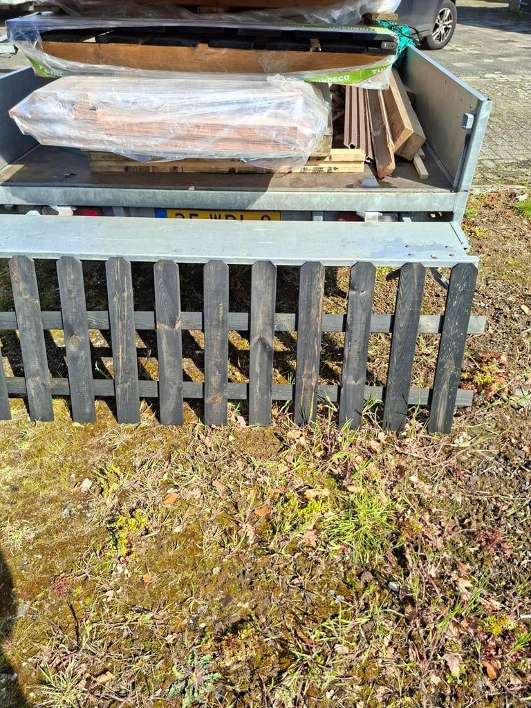 Zwarte tuinhekjes nieuw 60x180, 14 stuks, Tuin en Terras, Ophalen, Nieuw, IJzer