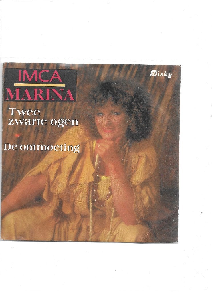 Single Imca Marina - Twee zwarte ogen, Ophalen of Verzenden, Gebruikt, 7 inch, Nederlandstalig