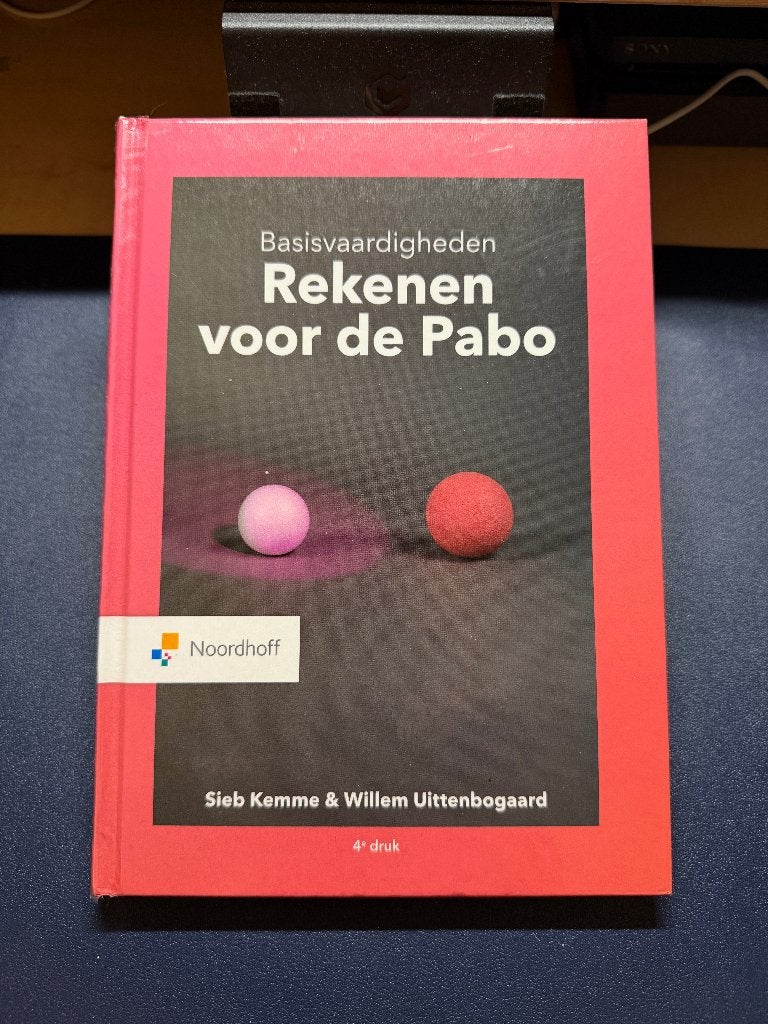 Basisvaardigheden Rekenen voor de Pabo, Noordhoff, Zo goed als nieuw, Beta, HBO