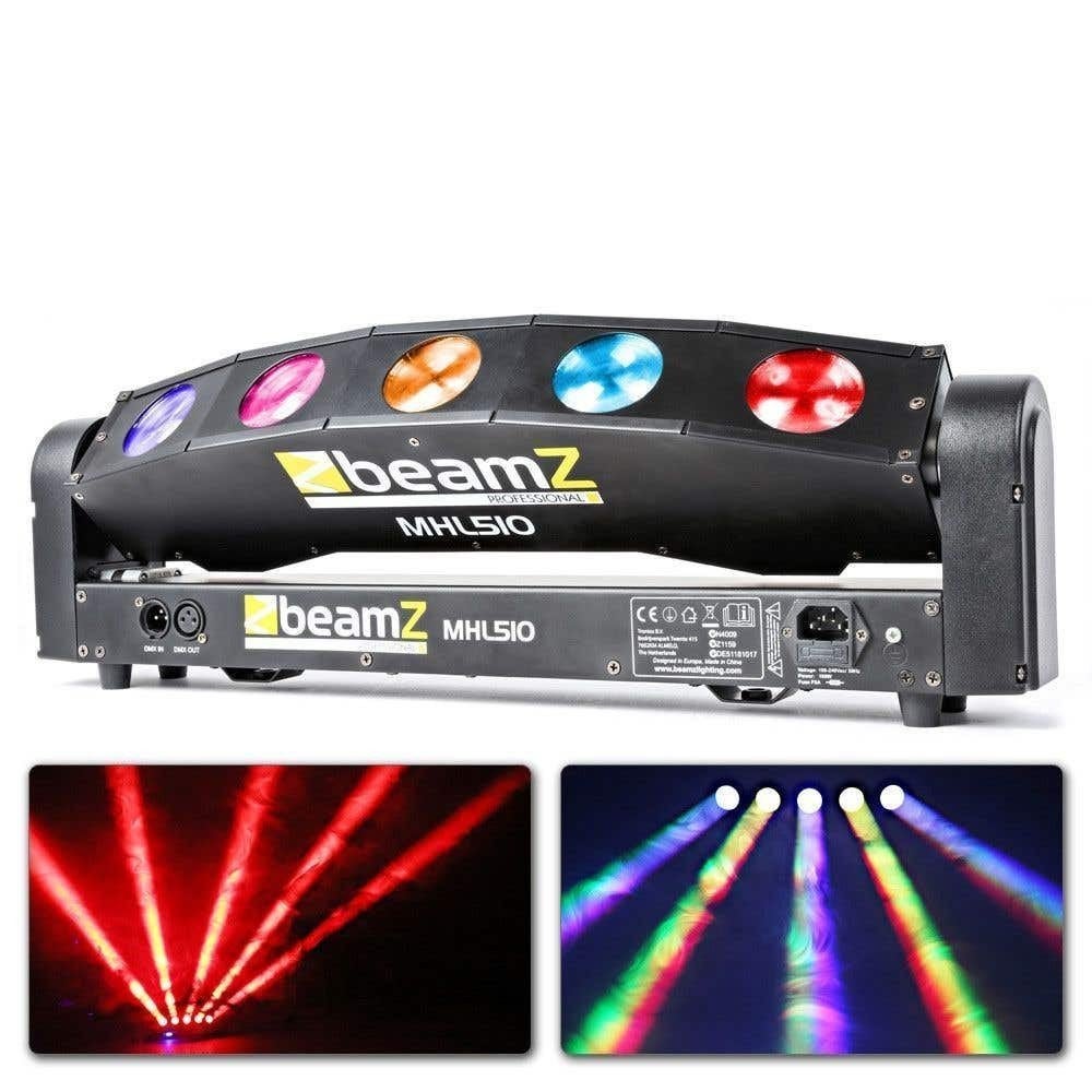Beamz MHL510 moving bar, Ophalen, Gebruikt, Licht, Geluidgestuurd