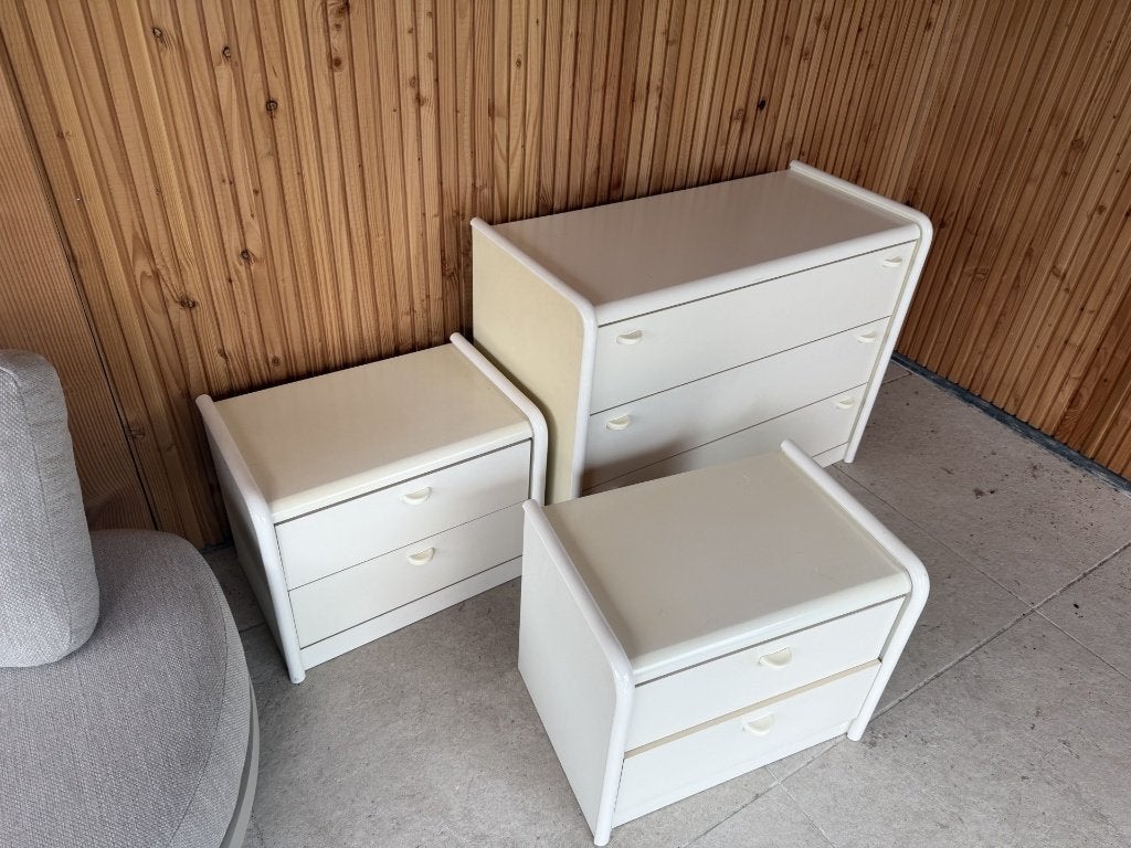 2x nachtkastjes + 1x ladekast, Ophalen, Gebruikt, 45 tot 65 cm, Minder dan 55 cm