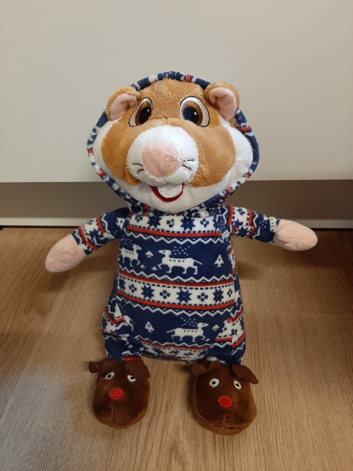 AH hamster knuffel kerst met onesie, Ophalen of Verzenden, Overige typen