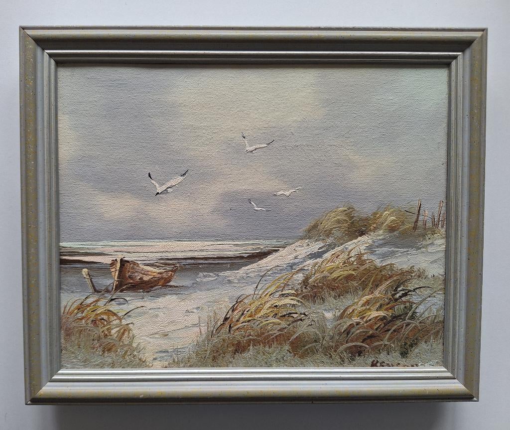 Olieverf schilderij, Antiek en Kunst, Kunst | Schilderijen | Klassiek, Ophalen of Verzenden
