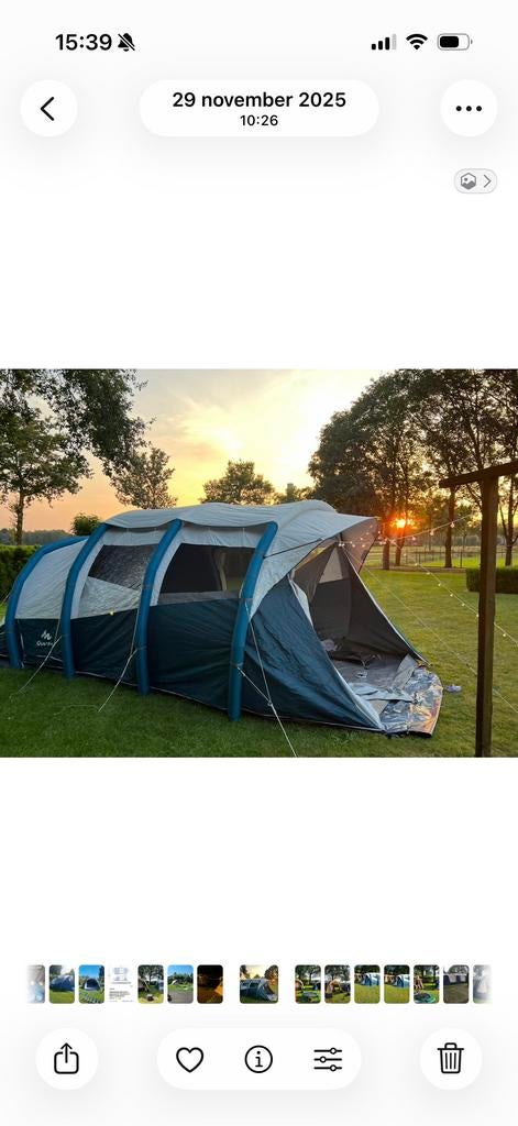 Decathlon Quechua Airseconds 6.3 Fresh & Black Opblaasbare T, Ophalen, Zo goed als nieuw, Tot en met 6