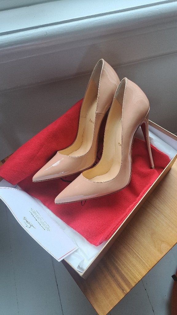 39 So Kate Louboutins Nude 120mm, Kleding | Dames, Schoenen, Pumps, Beige, Ophalen of Verzenden, Zo goed als nieuw