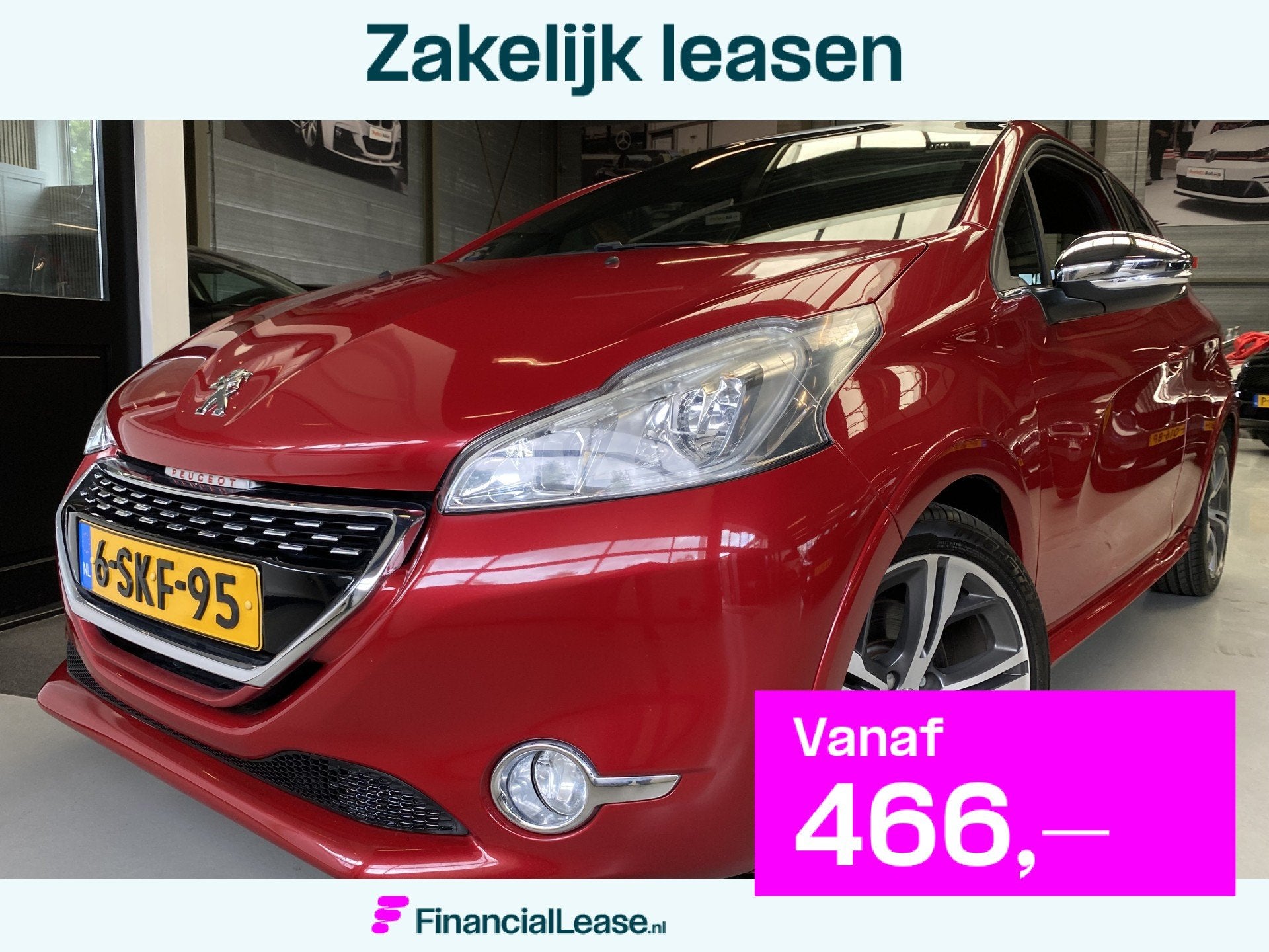 Peugeot 208 1.6 THP GTi JBL Audio, Navi, Cruise, Voorwielaandrijving, Gebruikt, Zwart, 49 €/maand