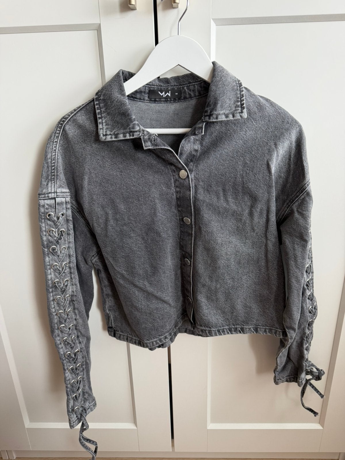 Spijkerjas - Laced up Jacket - grijs - Most wanted - M, Ophalen of Verzenden, Nieuw, Maat 38/40 (M), Groen