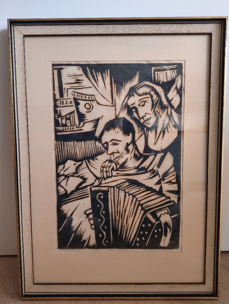 Hendrik van der Horst - UNIEK GRAFIEK! 'De zeeman', Ophalen of Verzenden