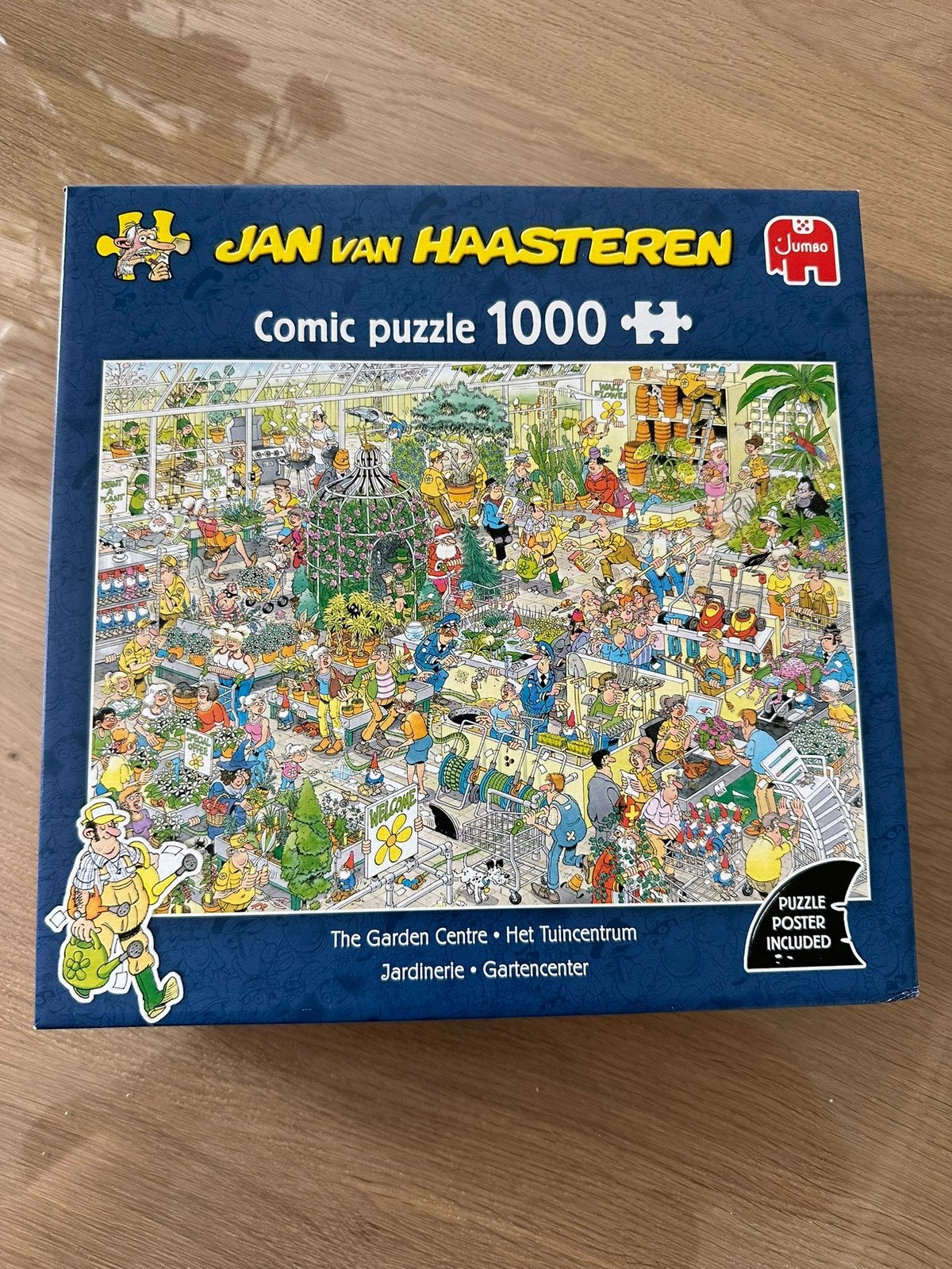 Puzzel Jan van Haasteren Het tuincentrum nieuw, Ophalen of Verzenden, 500 t/m 1500 stukjes, Zo goed als nieuw, Legpuzzel