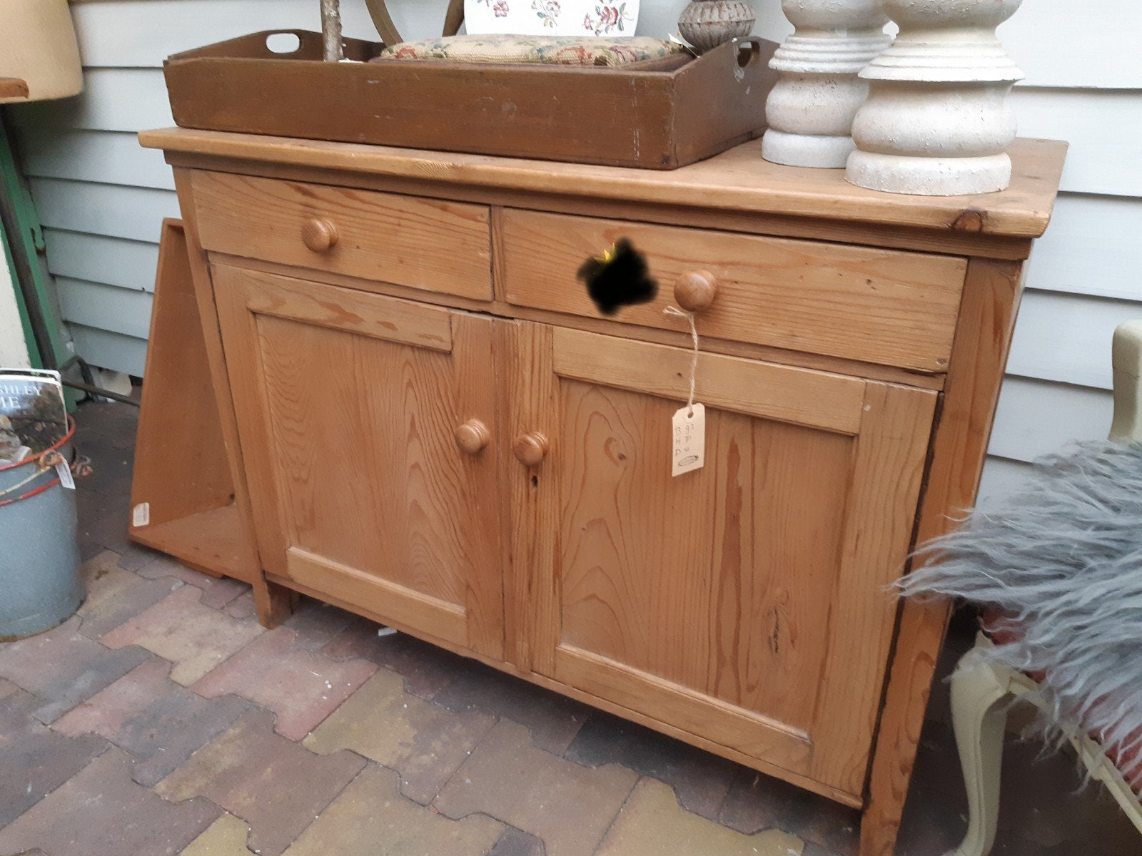 Oud grenen kastje / kast, Ophalen, Zo goed als nieuw, 25 tot 50 cm, 50 tot 100 cm