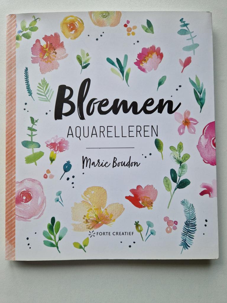 Bloemen aquarelleren  - Marie Boudon, Ophalen of Verzenden, Zo goed als nieuw, Overige onderwerpen