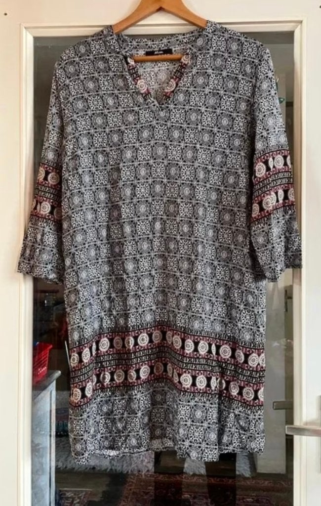 Mooie tuniek Ibiza style van Mim maat 44 nu 19,99€, Meerkleurig, Maat 42/44 (L), Ophalen of Verzenden, Zo goed als nieuw