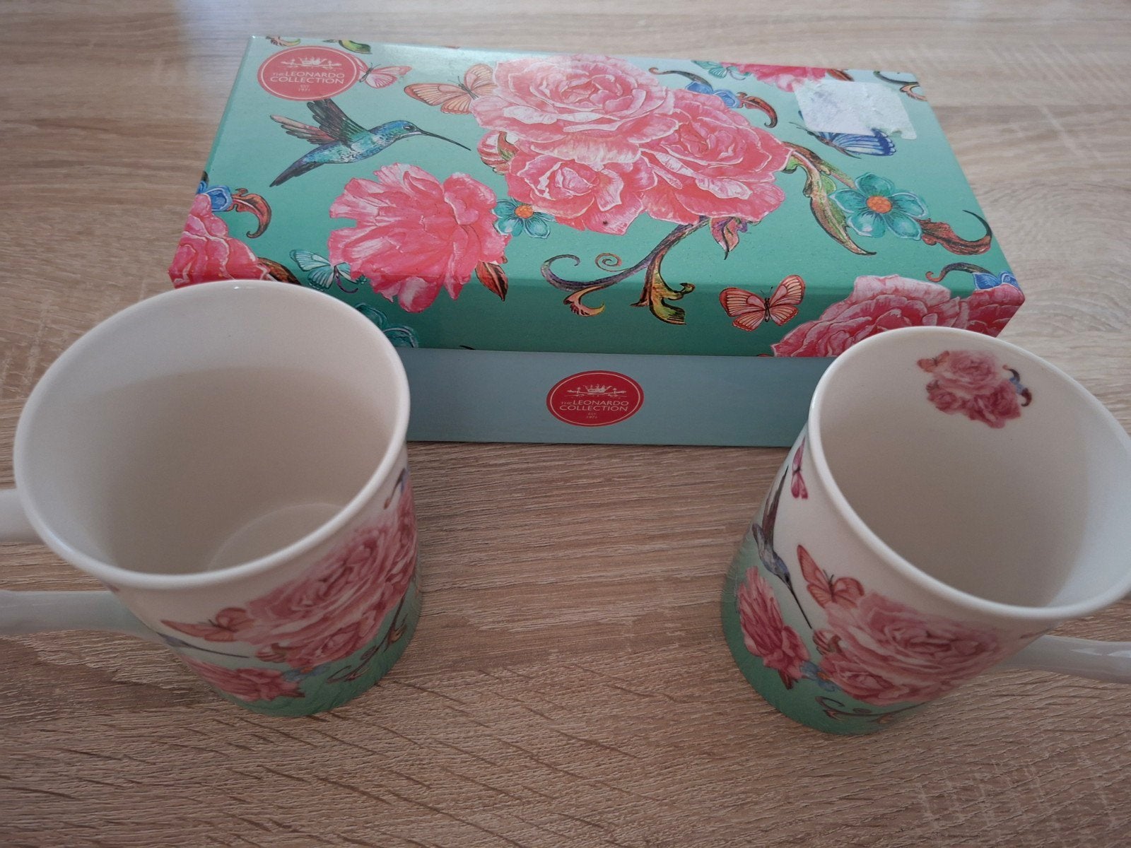 Set van 2 Leonardo Collection Oriental Blossom mokken, Ophalen, Overige merken, Klassiek, Nieuw