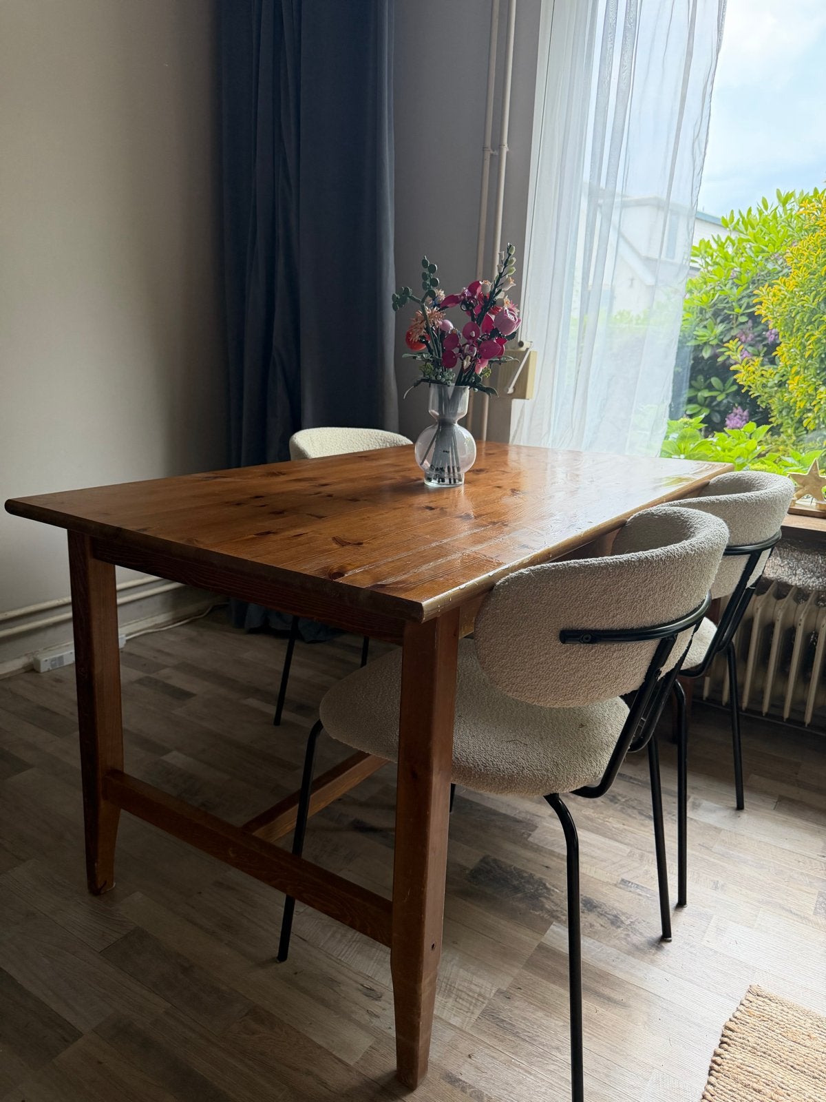 Uitklapbare Eetkamertafel - 136x78 cm (uitklapbaar tot 194 c, Huis en Inrichting, Tafels | Eettafels, Ophalen, Gebruikt, 100 tot 150 cm
