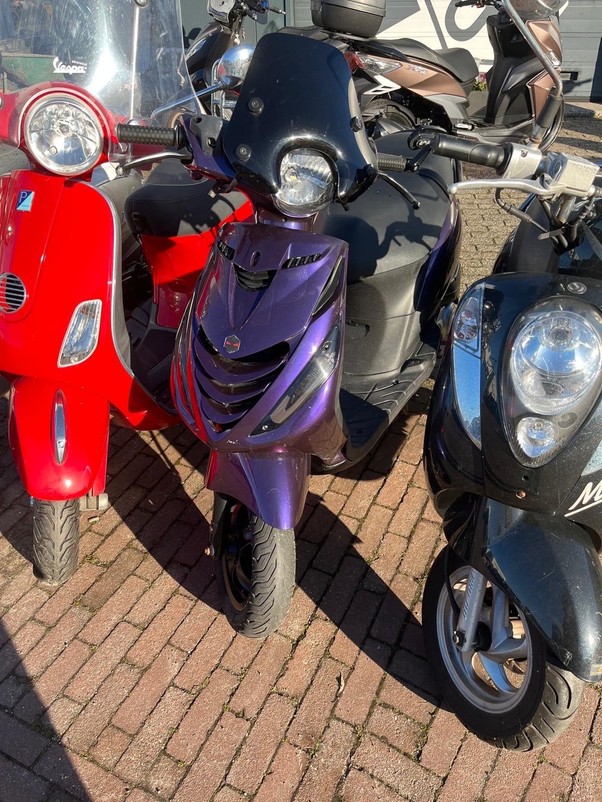 Paarse Piaggio Zip Scooter, Ophalen, Gebruikt, Benzine, Piaggio