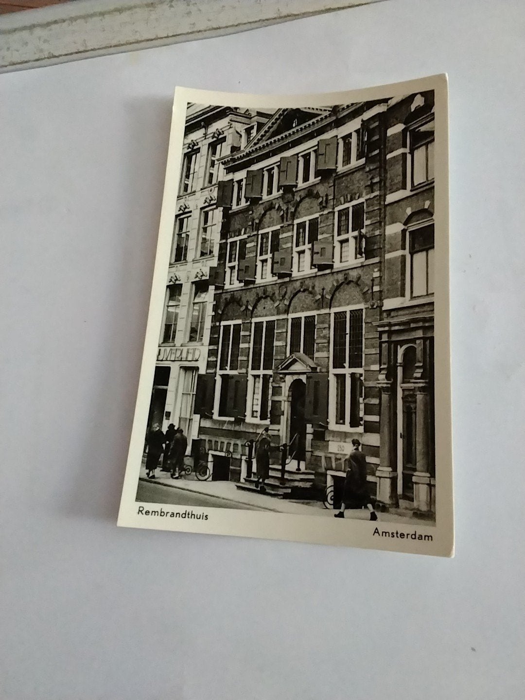Oude Ansichtkaart Rembrandthuis Amsterdam, Ophalen of Verzenden, 1940 tot 1960, Ongelopen, Noord-Holland