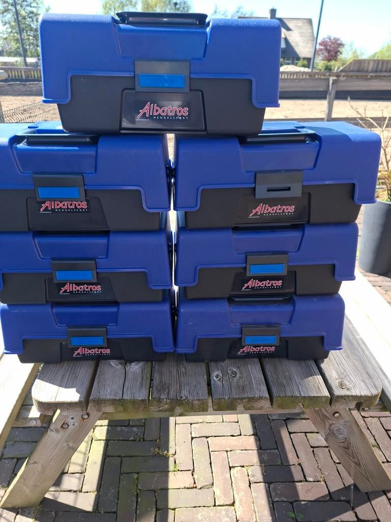 7 Nieuwe Albatros Viskoffers - Blauw/Zwart, Ophalen of Verzenden