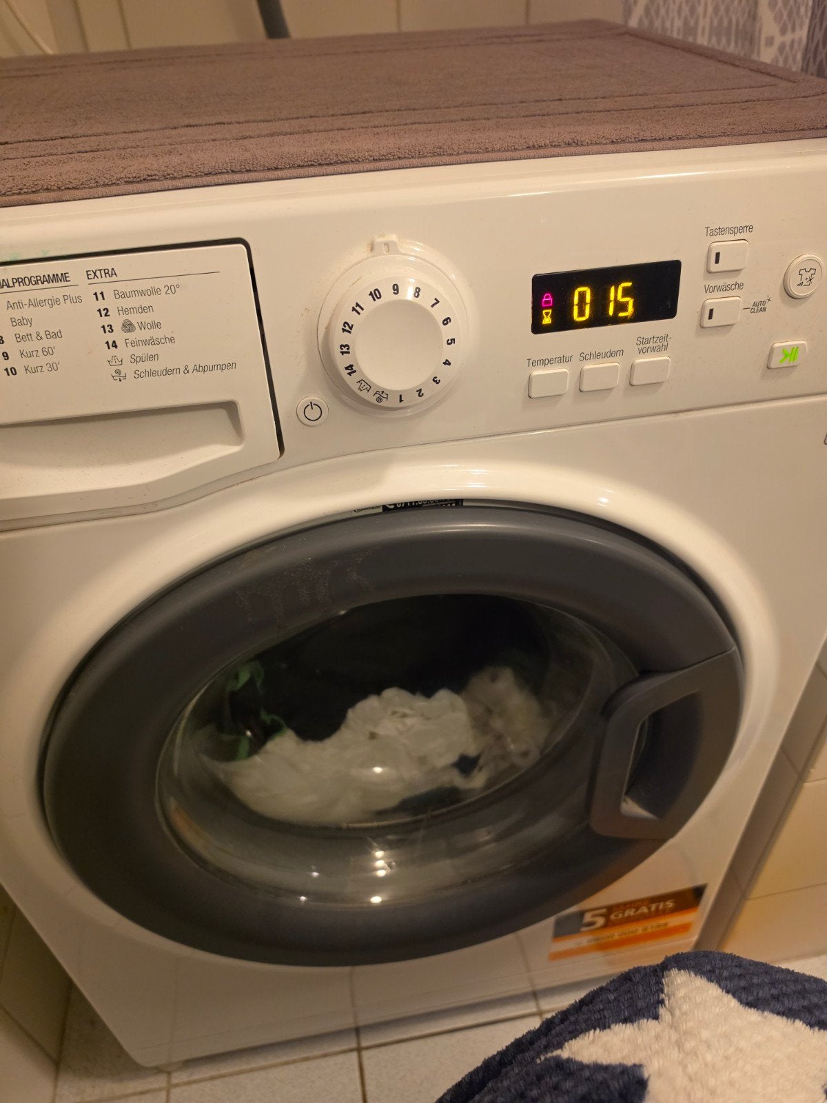 te koop wasmachine, Witgoed en Apparatuur, Ophalen, Zo goed als nieuw, 1200 tot 1600 toeren