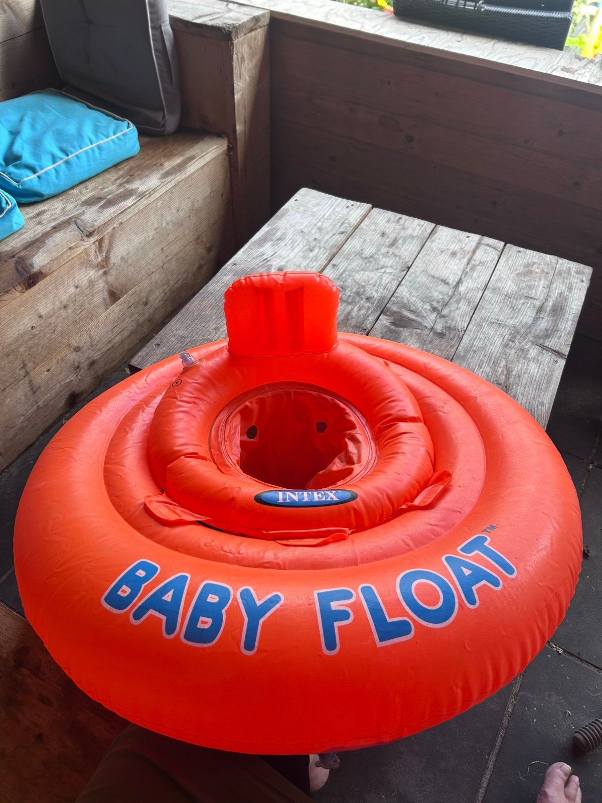 Intex Baby Float Zwemband - Oranje, Kinderen en Baby's, Ophalen, Gebruikt