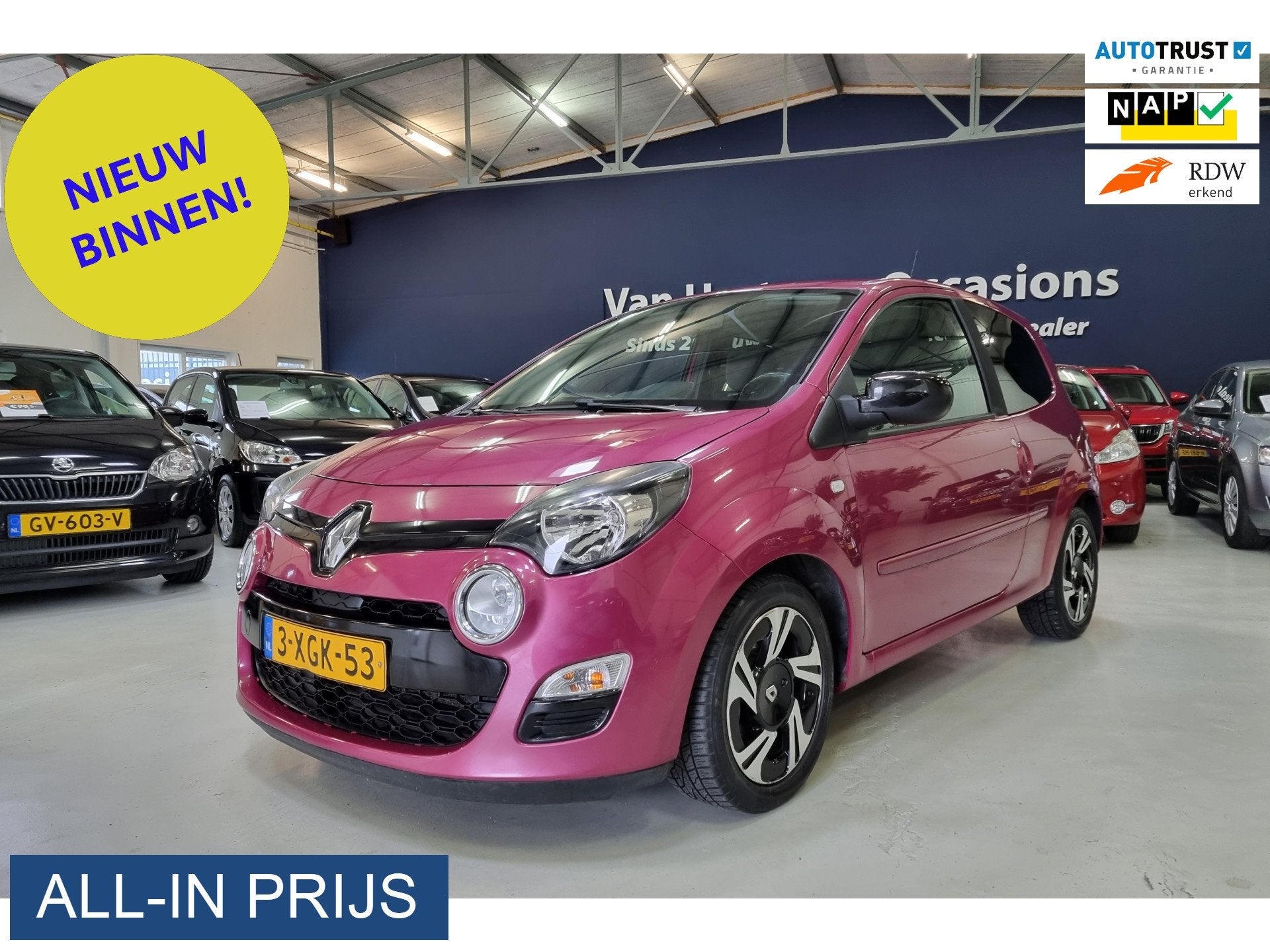 Renault Twingo 1.2 16V Dynamique ✅LEUKE AUTO! (bj 2014), Auto's, Voorwielaandrijving, Gebruikt, Met garantie (alle), 4 stoelen