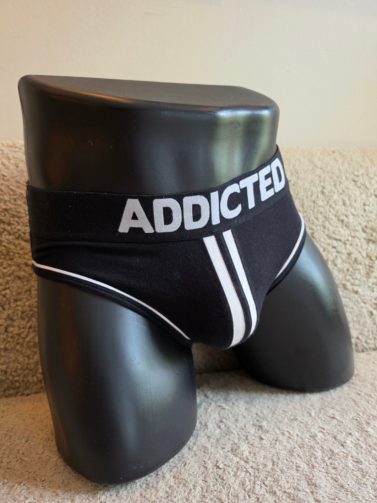 ADDICTED Heren Slip - Zwart met Witte Details, Kleding | Heren, Ophalen of Verzenden, Zwart, ADDICTED, Slip